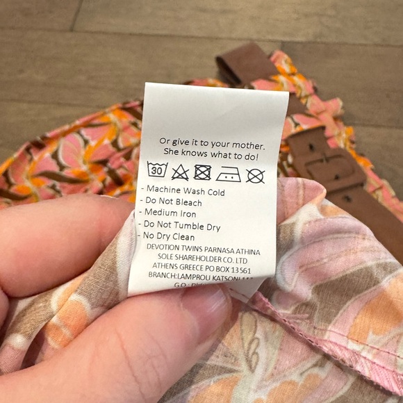 NWOT Devotion Twins skirt Kotronas‎ XS midi orange - Picture 5 of 7